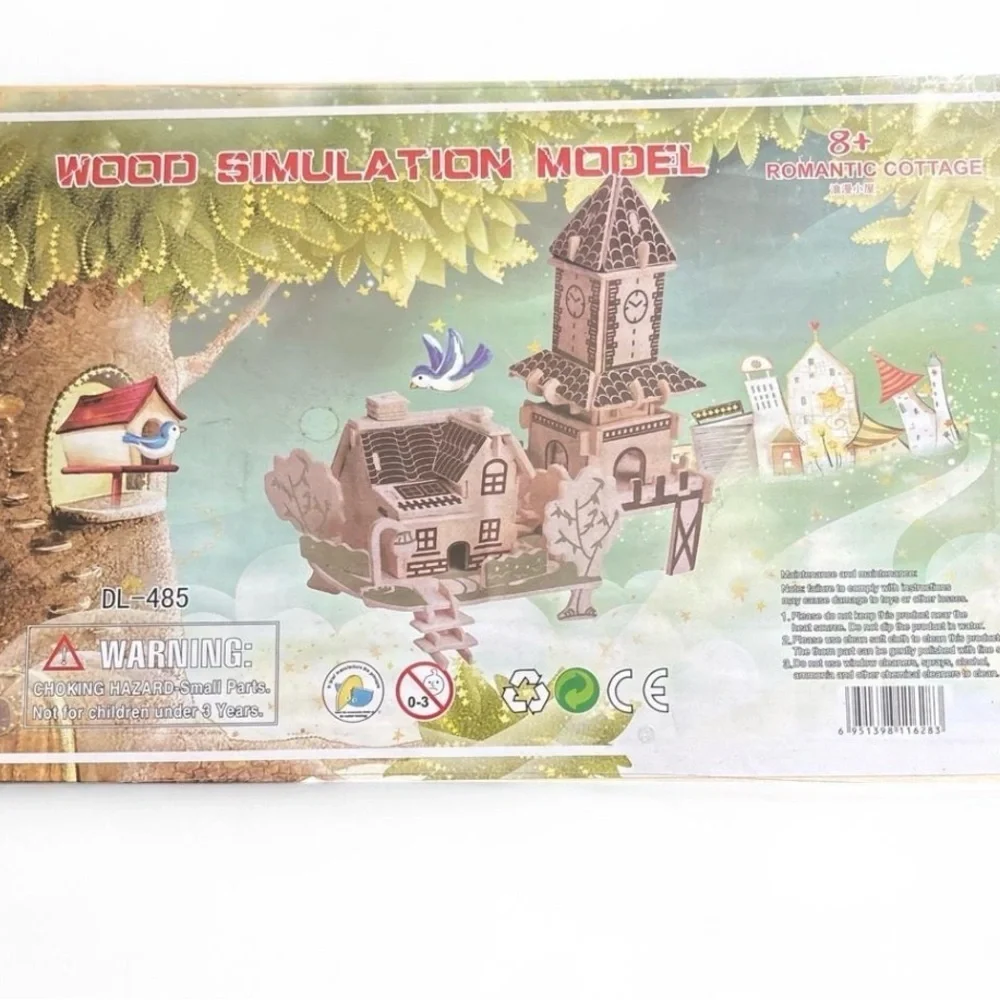 DIY 3D Wooden Simulation Puzzle - Romantic Cottage Model Countryside (DL-485)